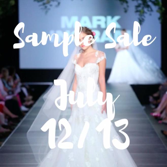 Mark Ingram Bridal Sample Sale, New York, July 2016