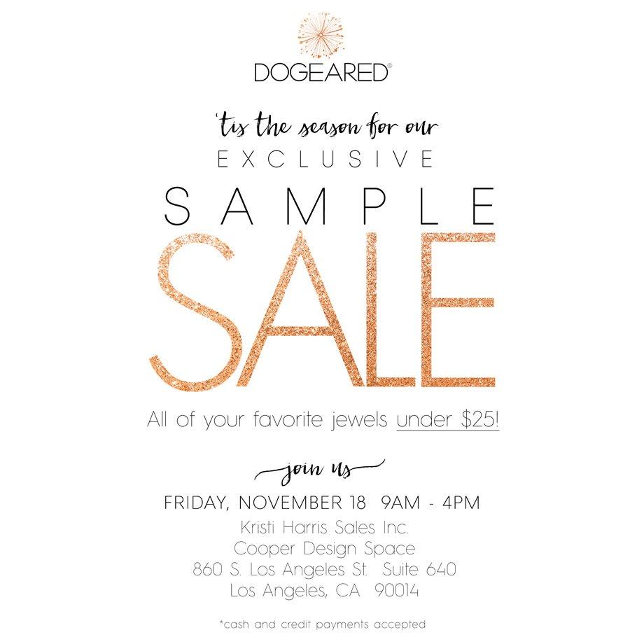Dogeared Jewelry Sample Sale, Los Angeles, November 2016