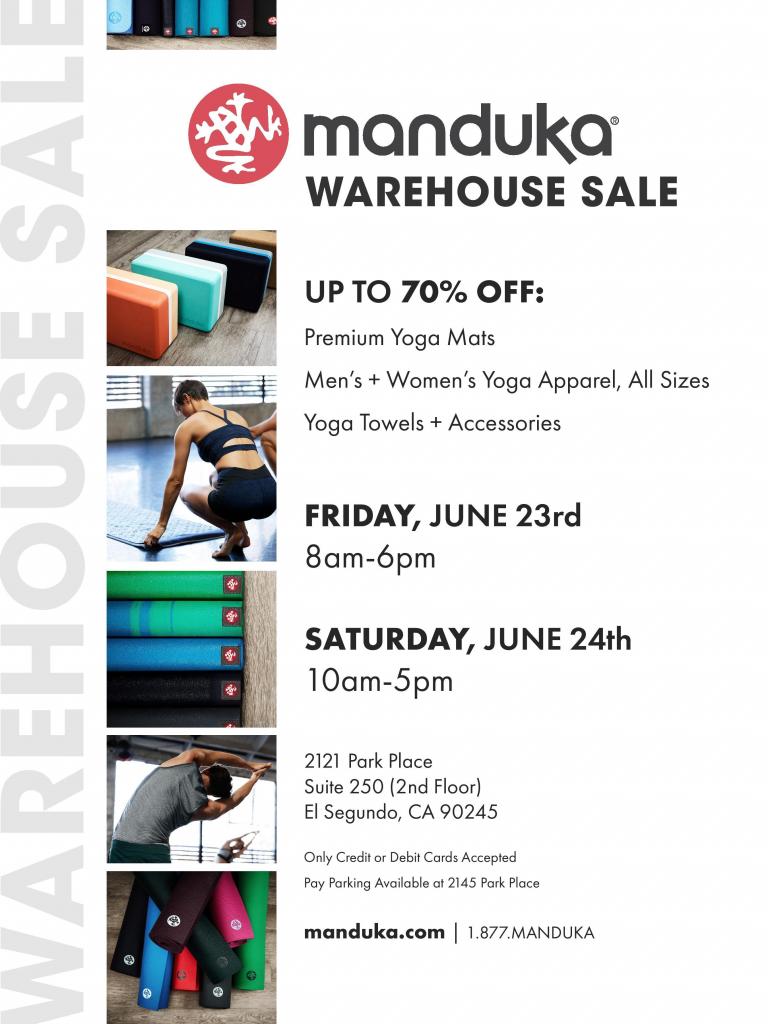 Manduka Warehouse Sale, Los Angeles, June 2017